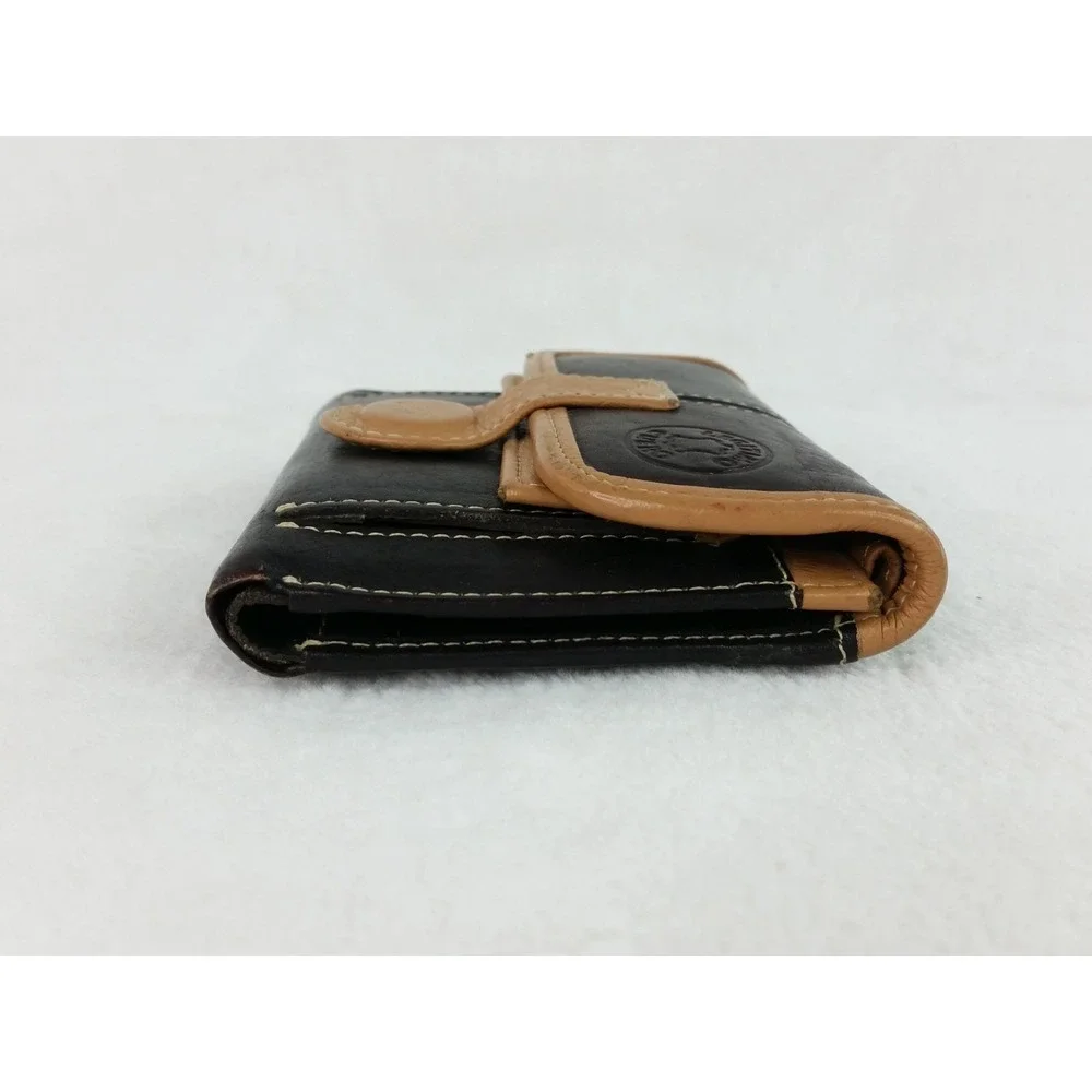 Vintage Leather Trifold Wallet Card‎ Case Hand Made in Spain Brown Tri-fold